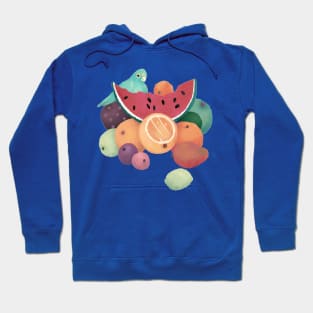 Fruit with Parrot Still Life Hoodie